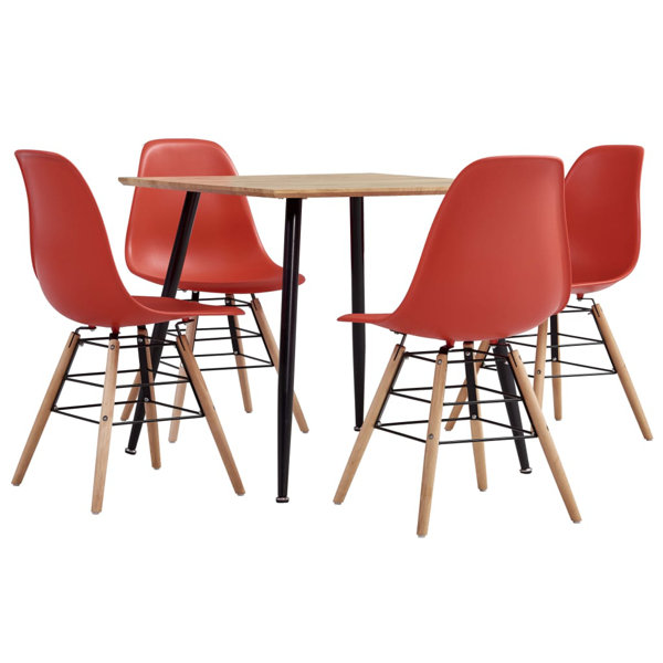 17 Stories Aniylah Dining Set with 4 Chairs Wayfair.co.uk